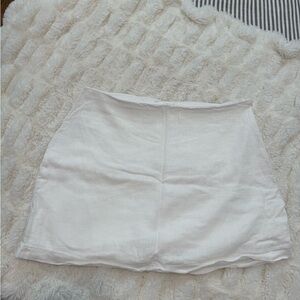 Abercrombie & Fitch White Mini Skirt